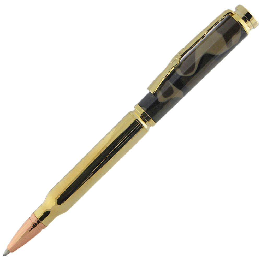 Bullet Pen - Double .30-06 Caliber Ballpoint Pen Brass