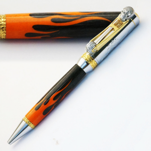 Sierra® Ballpoint Pen Black Chrome - Pen Kit Making Supplies Berea HardWoods