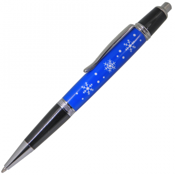 Snowflake Pen Blank Blue